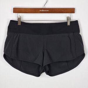Lululemon Speed Up Short 2.5" Size 8 Black Brief Liner Athleisure Workout Gym